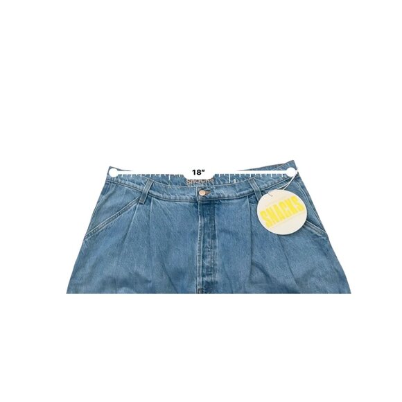 Mother Snack Double Prep Fun Dip Flood Fray Jeans Size 34 Cropped Raw Hem NWT - Picture 4 of 8